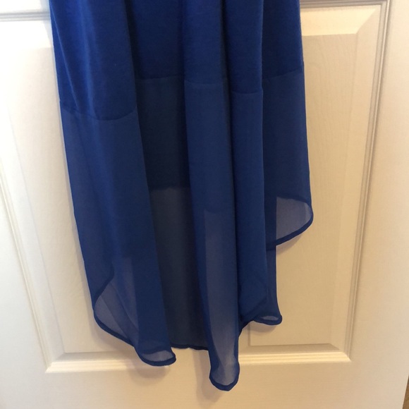 Lane Bryant royal blue sundress with chiffon detailing - Picture 7 of 9